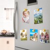 Junarter 12 Pack Magnetic Push Pins, Gold Fridge Magnets, Whiteboard