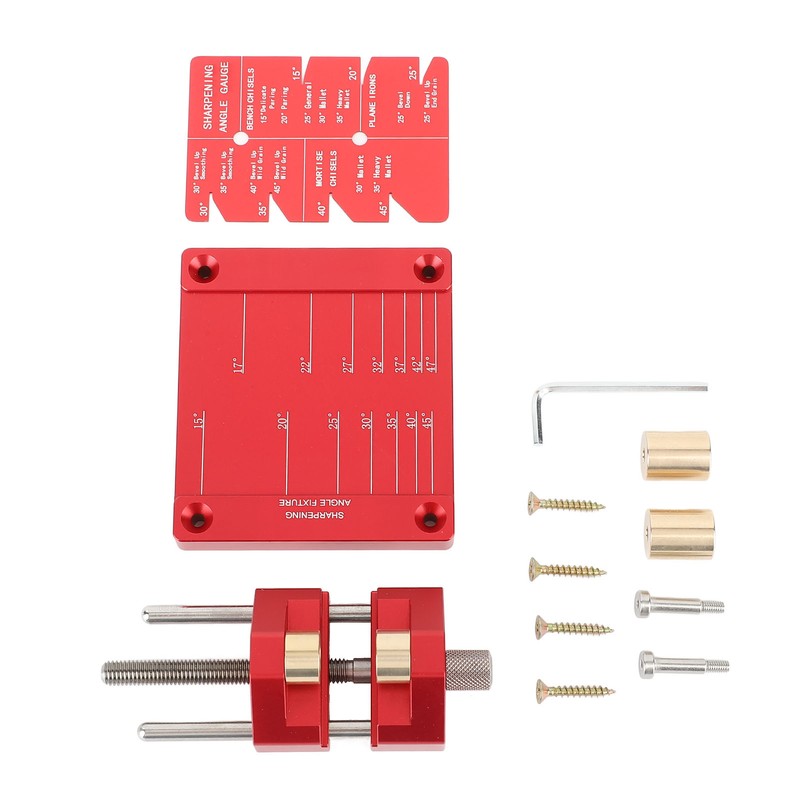 Honing Guide System Chisel Sharpening Guide Jig Kit Stainless Steel