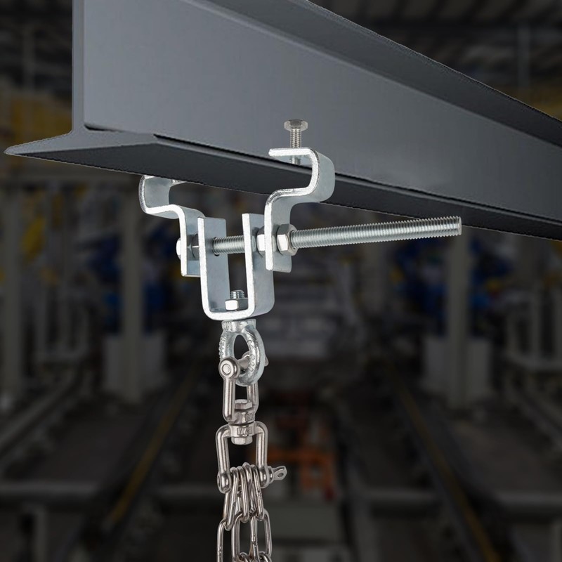 Jiaxitek Heavy Duty I-Beam Clamp Holder, Boxing Bag Hanger/Lifter, Adjustable