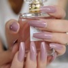 CoolNail Dark Purple Pink Press on False Nails Extra Long