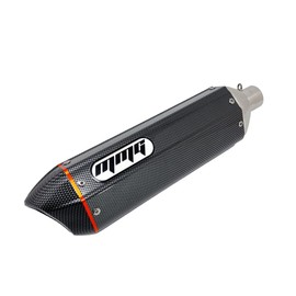 MMG Exhaust System Muffler for GY6 125cc 150cc 4 Stroke Scooters (Carbon Fiber Finish)