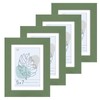 Muzilife 5x7 Wood Picture Frame Flat Set of 4 Display