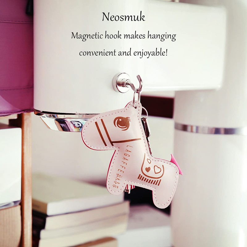 Neosmuk Magnetic Hooks,Heavy Duty Earth Magnets with Hook for Refrigerator,