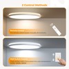 BLNAN LED Flush Mount Ceiling Light with Remote Control, 15.4
