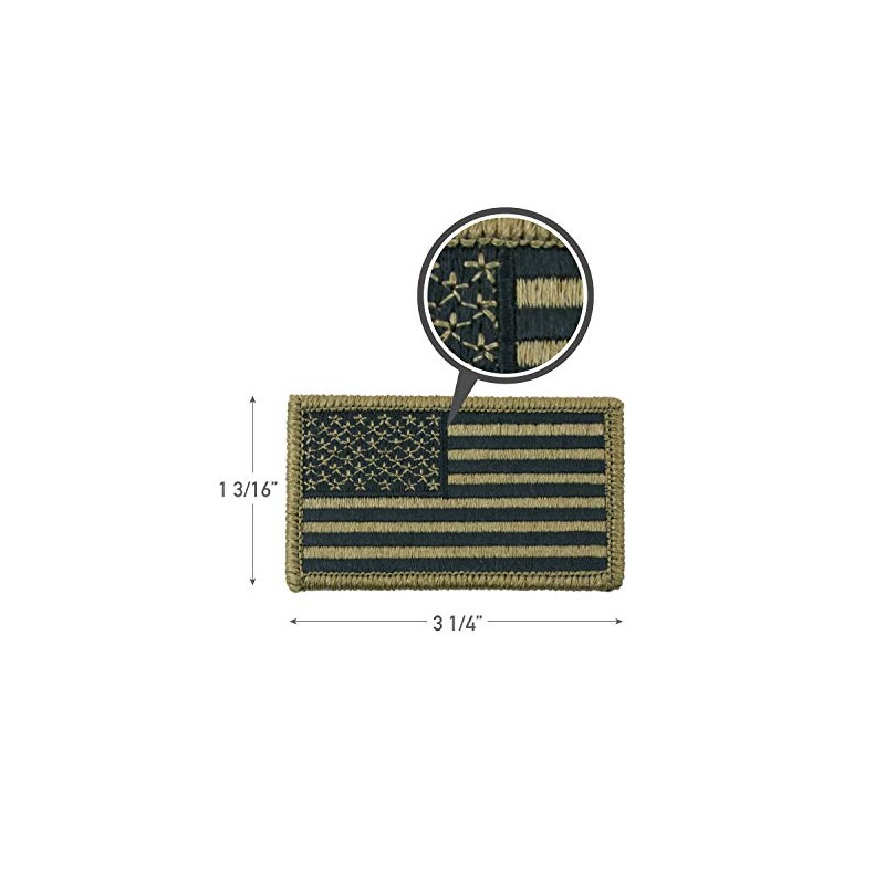 Rothco OCP American Flag Patch with Hook Back
