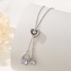 YEESIA Teardrop Lariat Necklace 925 Sterling Silver Y Drop Necklace