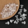 SmallCat 30 PCS Cabinet Door Bumper with Stem, Clear Glass