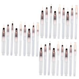Operitacx 27 Pcs Watercolor Brush Pen Watercolor Paint Brush Aqua Coloring Brush Flat Tip Brush Pens Water-based Water Brush Wei Zhuang Fountain Pen Child Watercolor Paints