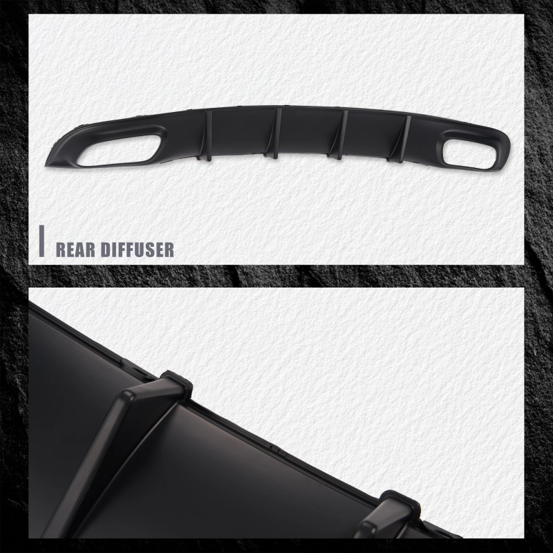 Rear Diffuser Compatible for 2015-2024 Dodge Charger RT & SXT