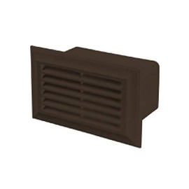 Blauberg UK Decor 86X230 Brown Flat Plastic Duct Air Brick Wall Grille-204X60mm-Brown, 204x60mm
