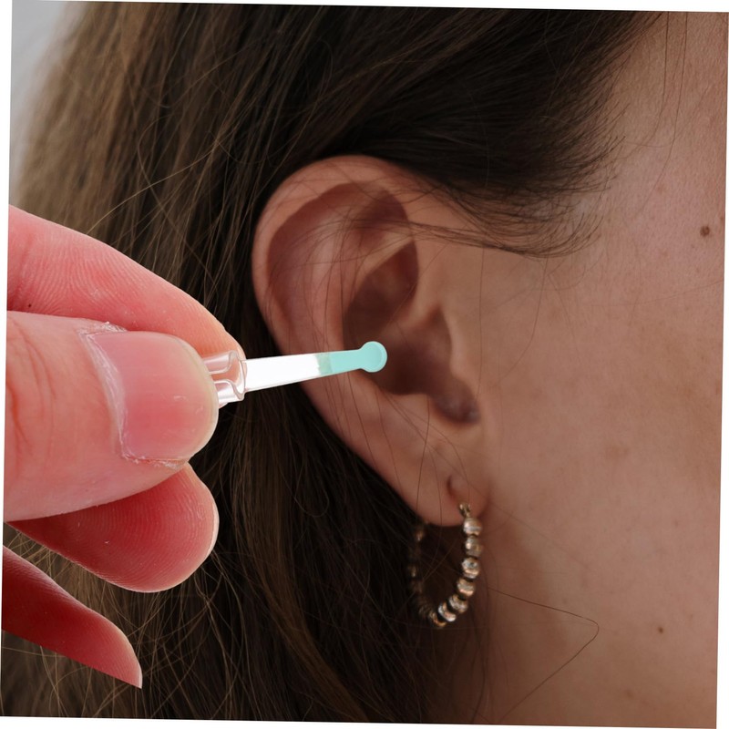 COLLBATH 5pcs Blue Plastic Ear Cleaning Spoon Replacement Tips No