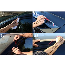 Window Visor Compatible With 2004-2009 Toyota Sienna XL20, Slim Style Acrylic Smoke Tinted Sun Rain Shade Guard Wind Vent Air Deflector by IKON MOTORSPORTS, 2005 2006 2007 2008