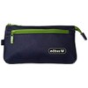 mobus MOG-4P-61 Pencil Case, 4 Pockets, Navy/Green