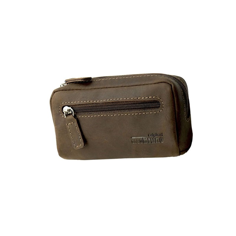 343 Key Pouch, Vintage Natural Dark Brown