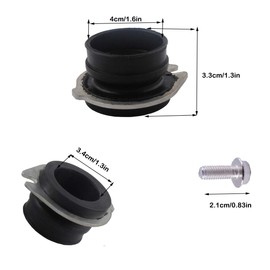 75499 Flex Coupler Garbage Disposal Replacement Parts Compatible with Insink-erator, Flexible Discharge Anti-Vibration Tailpipe Mount Coupling Replaces Part Number 74085