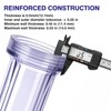 Geekpure 10-Inch Whole House Slim Water Filter Housing with Pressure