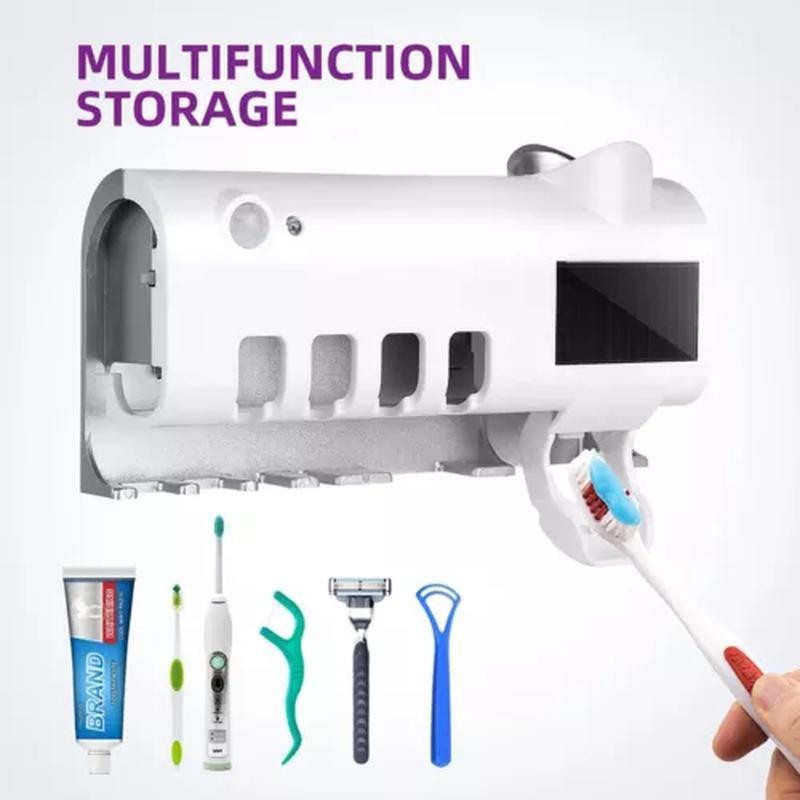 UV Toothbrush Sterilizer & Holder with Auto Shutoff - 2025