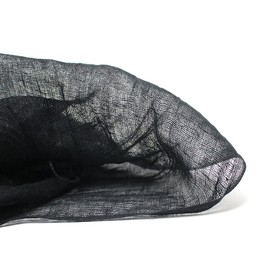 Linen 100% Stole, Washable, Solid, Cool, UV Protection, Wrinkle, Unisex (Black, Black)