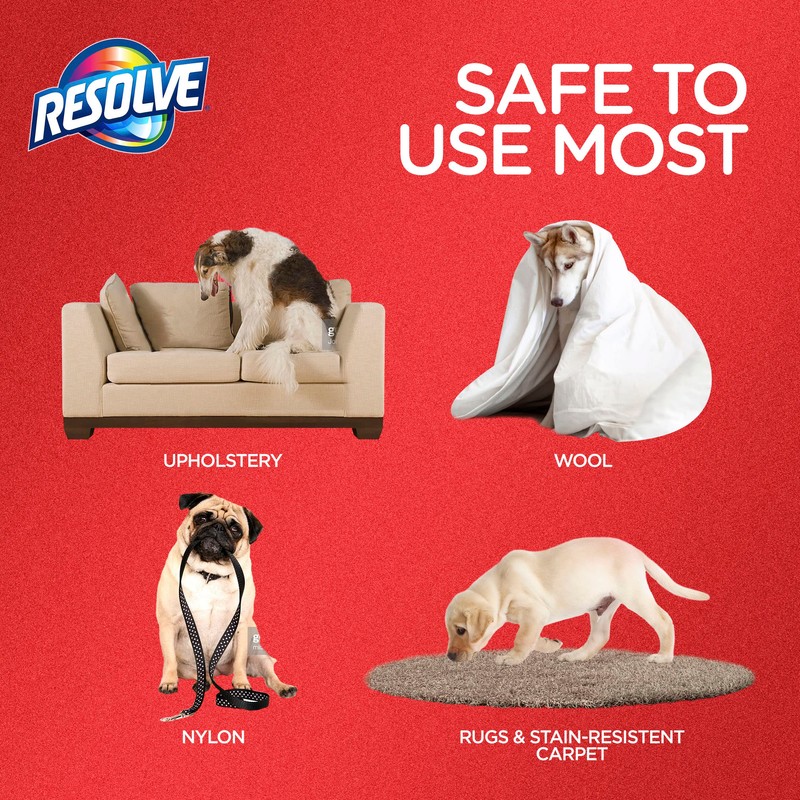 Resolve Pet Hair Eliminator Carpet Cleaner & Vacuum booster, peppermint
