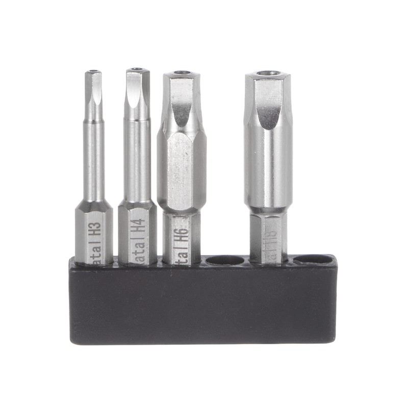 sourcing map H3-H8 Pentagon Screwdriver Bit Set 1/4" Hex Shank
