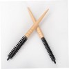 FOMIYES 6pcs Wooden Handle Static Hair Brush Comb Roller Brush