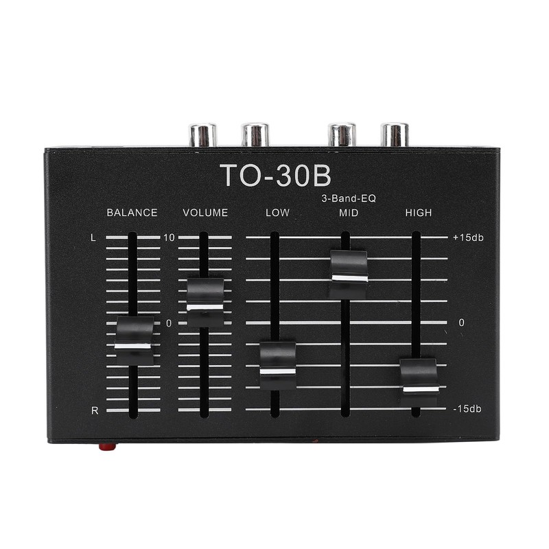 Stereo EQ Equalizer, 3 Band Equalizer Stereo EQ Preamp, High,
