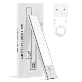 Under Cabinet Lighting, Magnetic Under Cabinet Lighting Wireless, Dimmable LED Motion Sensor Cabinet Light, 1100mAh Rechargeable Closet Lights, Under Counter Lights for Kitchen, Hallway, Stairs