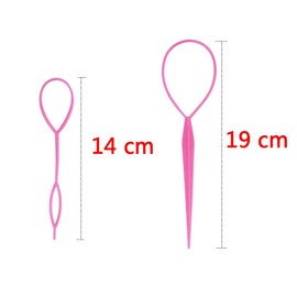 Hair Braiding Tool,Ponytail Holders,Topsy Tail Hair Tool, 10pcs Hair Braiding Tool Topsy Tail Loop French Braid Loop Tool Topsy Tail Kit, 5 Colors