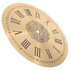 TEHAUX DIY Clock Dial Replacement Roman Numeral Aluminum Clock Panel Accessory Easy to Install Durable Design for Home