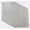 Dividers/Index Sheets, Polypropylene, DIN A4 with Numbers 1–10, Full Coverage,