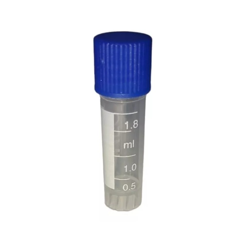 Tubo De Congelación De Plástico Crioviales 1.8 Ml 100 Pzas