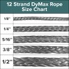 Rope & Cord 12-Strand DYMAX Rope | Gray | 10,