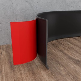 Jaspond Flexible Baseboard Molding Trim, 4 Inch(W) x 40 Feet(L) Self-Adhesive Vinyl Wall Base Cove Base, Peel and Stick Rubber Wall Base Moulding Trim