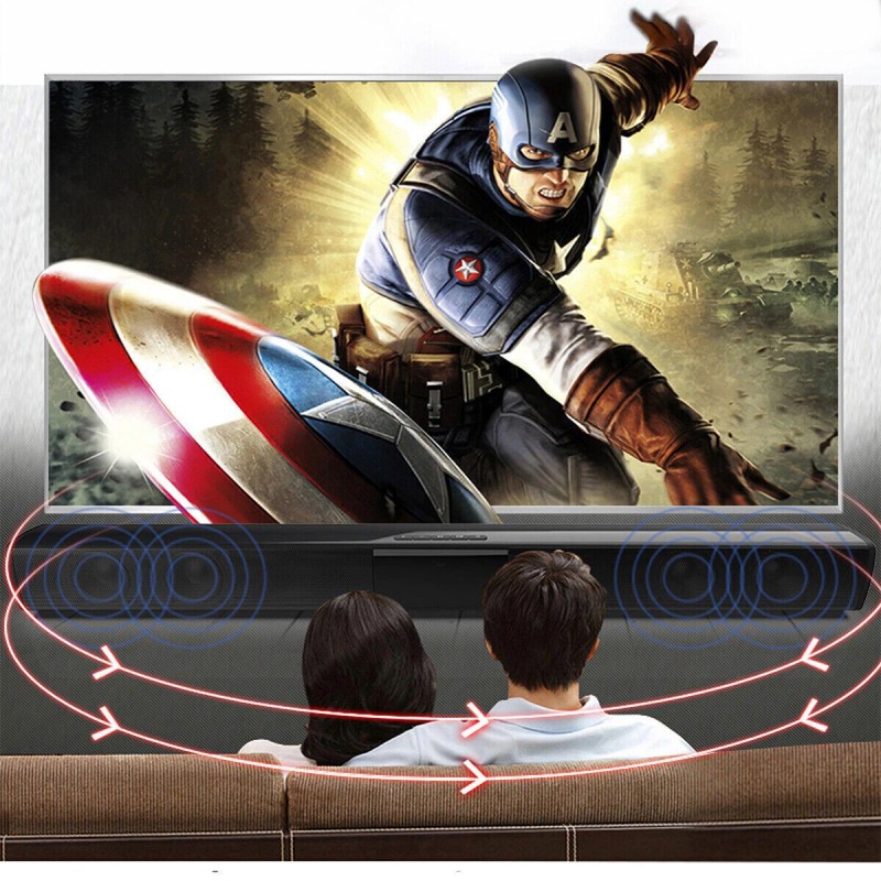 Universal Surround Sound Bar Wireless Bluetooth Stereo Speakers TV Home