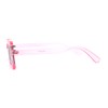 Womens Square Rectangular Retro Vintage Hippie Sunglasses Pink Black