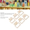 100pcs Wooden Cartoon Animal Photo Frame Decorative Hand Painting Photo