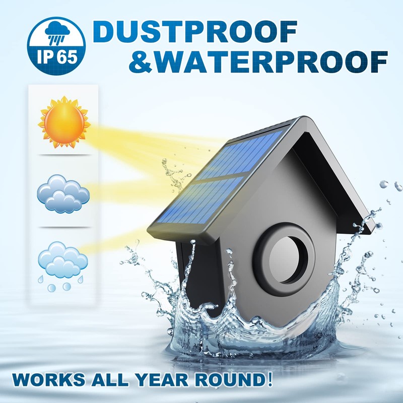 HTZSAFE 1/2 Mile Long Range Solar Driveway Alarm - Outdoor