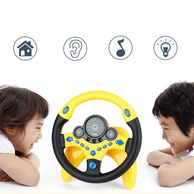 Children Steering Wheel Toy Simulation Driving Car Education Toy 360