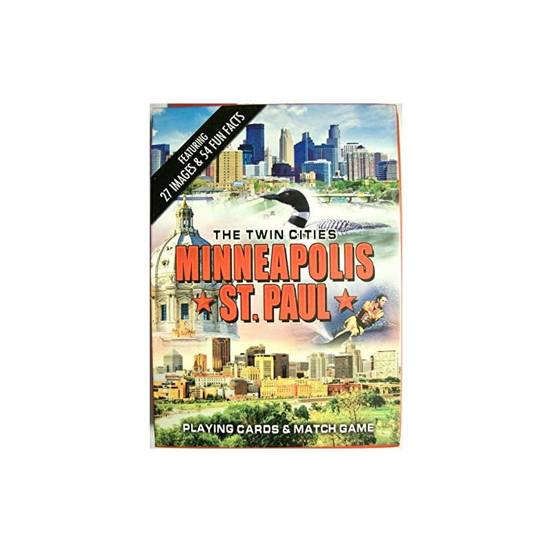 Minneapolis-St. Paul The Twin Cities Souvenir Playing Cards