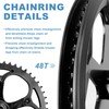 PATHGNAR Mountain Bike Crankset, 48T Charing Bike Crank Set with
