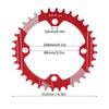 Lebycle 36T Mountain Bike Chain Wheel Wearproof 104BCD Positive and