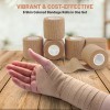 6-Rolls 2 In x 5 Yds Tan Self Adhesive Bandage