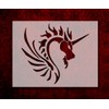 Tribal Unicorn Dragon Stencil Template Reusable for Painting on Walls,