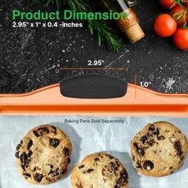 NutriChef Black Silicone Handles - Flexible Design for Nonstick Carbon Steel Bakeware Pans - Compatible with Models: NCSBS54S, NCSBS52S, NCSBS3S45, NC5PCS