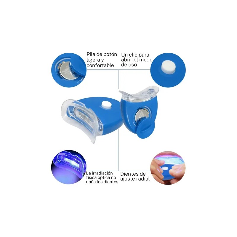 Kit De Blanquear Dientes Lampara Led Gel Dental 7 En