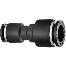 USA SEALING ZUSA-TF-PTC-141 Nylon Push to Connect Tube Fittings Reducing Union: 1/4" Tube 1/8" Tube, Black