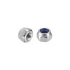 sourcing map 15Pcs M3 x 0.5 Nylon Insert Hex Lock