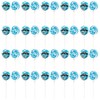Blue & White Swirl Lollipops – 40 Pack Individually Wrapped
