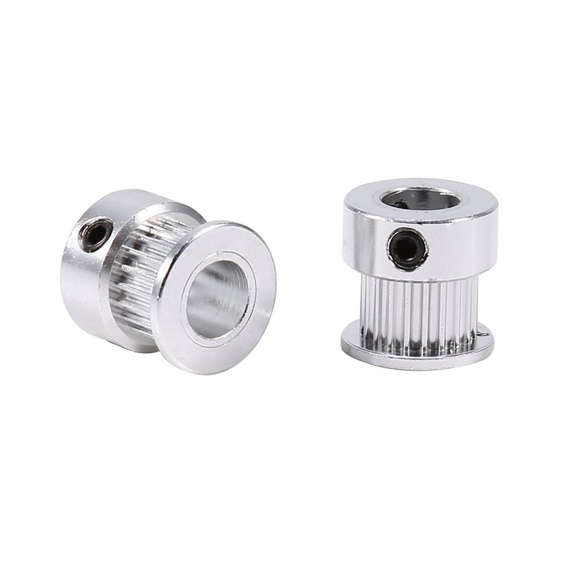 2pcs GT2 Timing Belt Pulley 20 Teeth 8mm Bore Aluminum