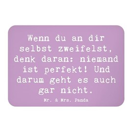Mr. & Mrs. Panda Magnet Spruch Zweifel an Sich selbst - Geschenk, Gefühle, Kühlschrank Dekoration, Gefühl, Unvollkommenheiten annehmen,